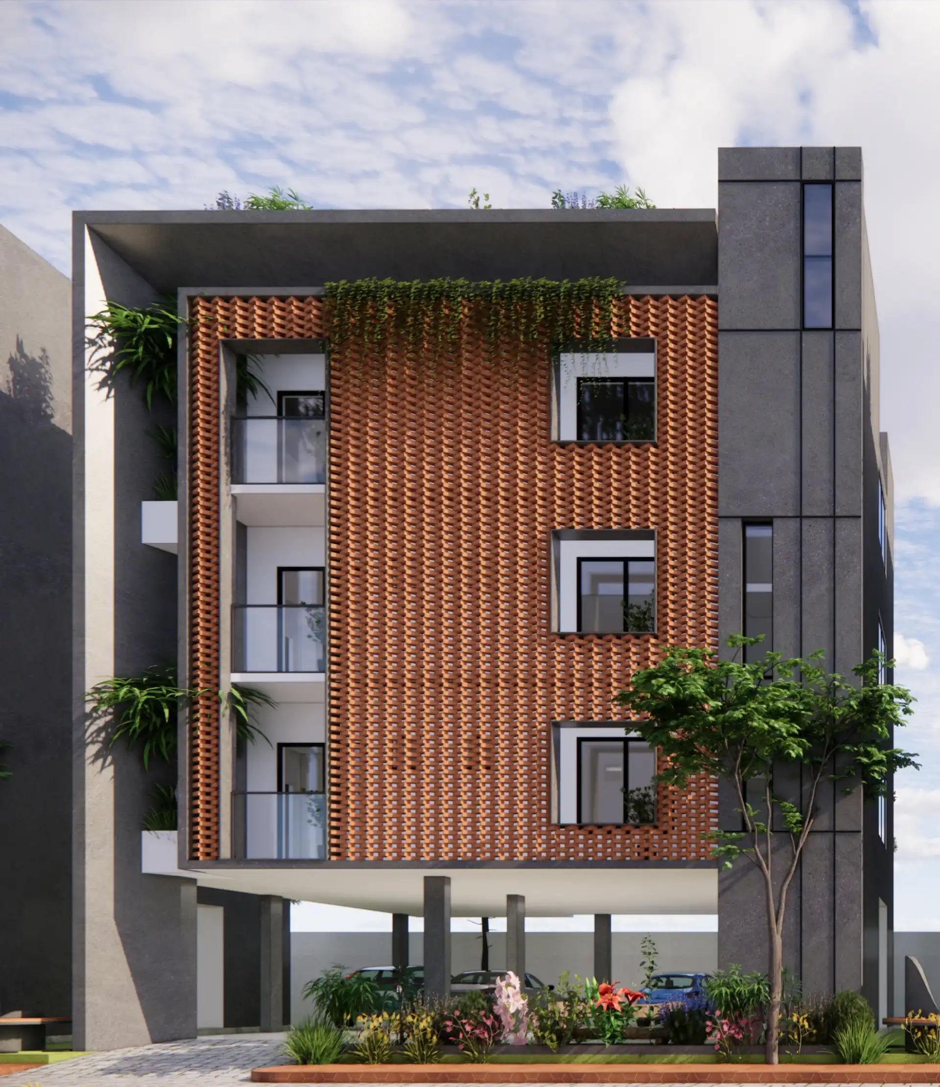Ananda Vihara elevation design